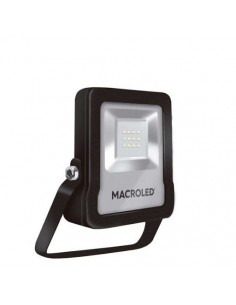 Macroled Fvslv2-10ww / Proyector Ext Led _10w Negro 3000k Calido / 180g / Dabor (180g Sanson 13006/c)