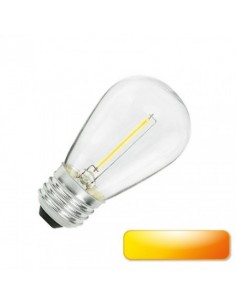 Interelec 403278 S14 E27 Led Naranja 1.2w Filamento Lampara Decorativa