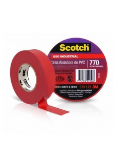 3m  770  Cinta Aisladora Pvc 10 Mts.  Roja